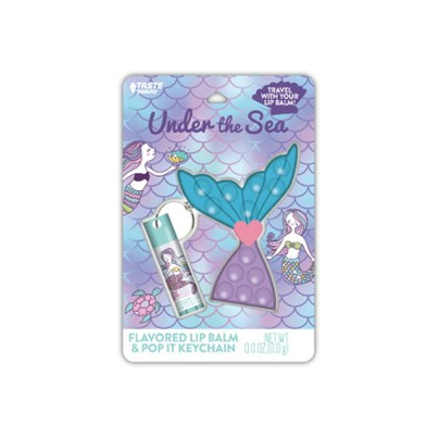 Taste Beauty Lip Balm Pop It Keychain Under The Sea