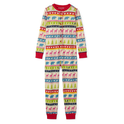 Little Blue House By Hatley Kids Union Suit Cream Fair Isle