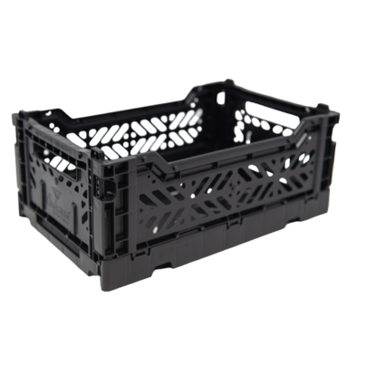 Aykasa Mini Foldable Crate Black