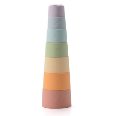Loulou Lollipop Wild Stacking Cup Set Rainbow