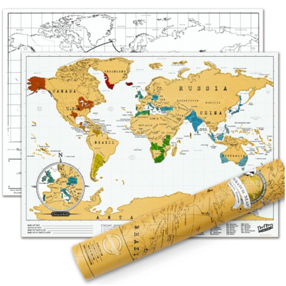 Luckies Travel Edition Scratch Map