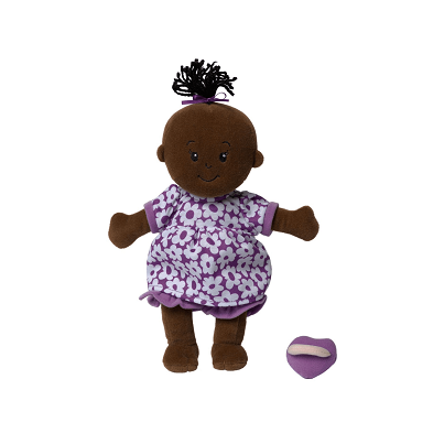 Manhattan Toy Wee Baby Stella Brown Doll With Black Hair