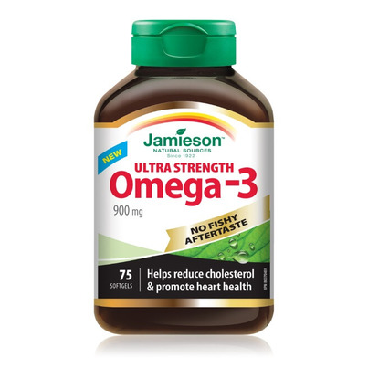 Jamieson Ultra Strength Omega-3 With No Fishy Aftertaste