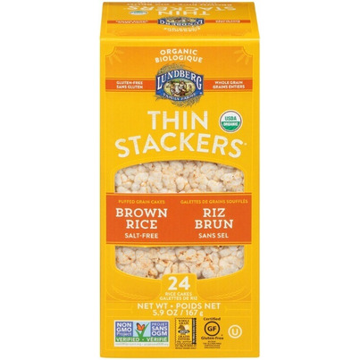 Lundberg Organic Brown Rice Salt Free Thin Stackers