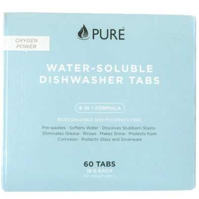 Pure Water-Soluble Dishwasher Tabs