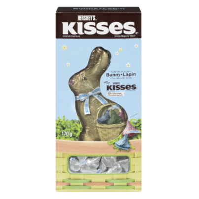 Hersheys Kisses Solid Milk Chocolate Easter Bunny With Kisses
