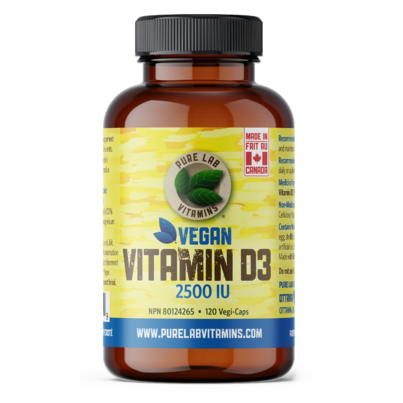Pure Lab Vitamins Vegan Vitamin D3 2500IU