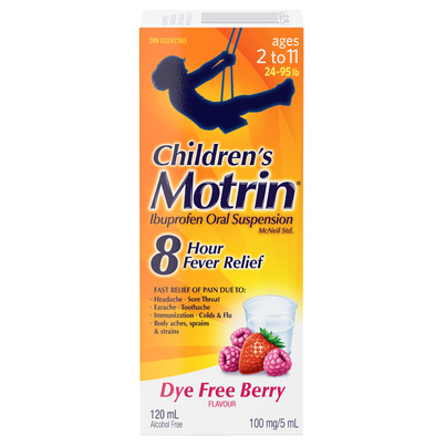 Motrin Childrens Liquid Pain Relief Ibuprofen Berry