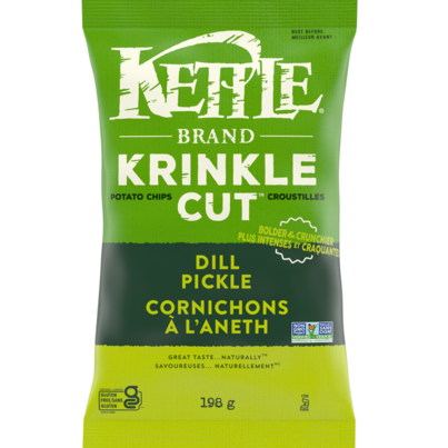 Kettle Dill Pickle Krinkle Cut Potato Chips