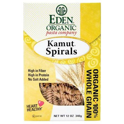 Eden Organic 100% Whole Grain Kamut Spirals Pasta