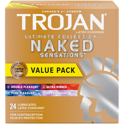 Trojan Naked Sensations Ultimate Collection Variety Pack Lubricated Condoms