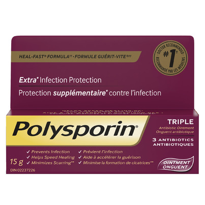 Polysporin Triple Antibiotic Ointment Heal-Fast Formula