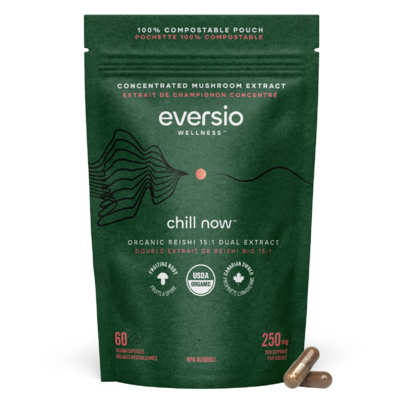 Eversio Wellness CHILL Now Organic Reishi Mushroom 15:1 Dual Extract