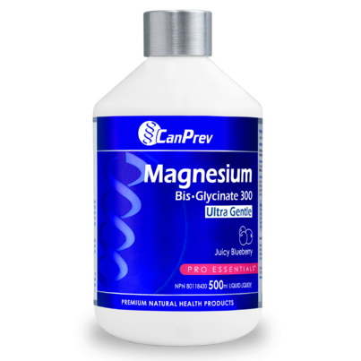 CanPrev Magnesium Bis-Glycinate 300 Ultra Gentle Juicy Blueberry