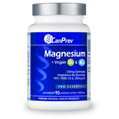 CanPrev Magnesium + Vegan D3 & K2