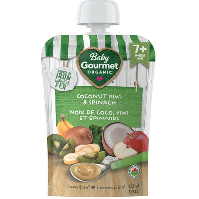 Baby Gourmet Plus Coconut, Kiwi & Spinach Organic Baby Food