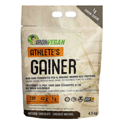 IronVegan Athlete's Gainer Protein Natural Chocolate