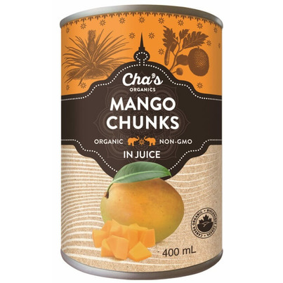 Cha's Organics Mango Chunks In Juice