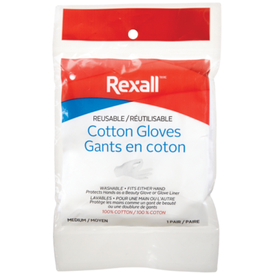 Rexall Cotton Gloves Medium