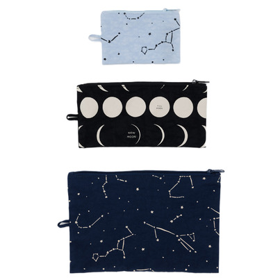 BAGGU Flat Pouch Set Night Sky