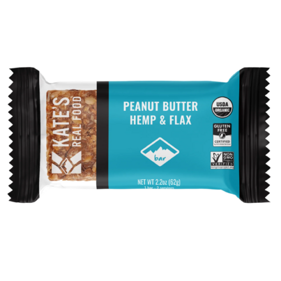 Kate's Real Food Energy Bar Peanut Butter Hemp & Flax