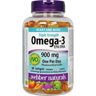 Webber Naturals Triple Strength Omega-3 EPA/DHA 900mg