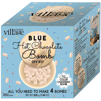 Gourmet Du Village Hot Chocolate Bomb Kit Blue