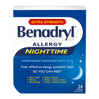 Benadryl Extra Strength Allergy Nightime Caplets