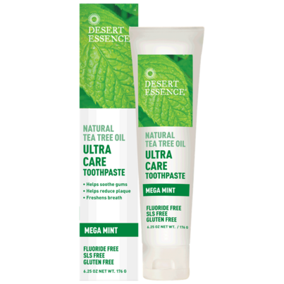 Desert Essence Ultra Care Toothpaste With Natural Tea Tree Oil