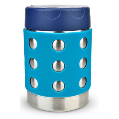Lunchbots Leak-Proof Thermal Lunch Container With Dots Aqua