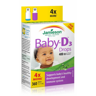 Jamieson Baby-D Vitamin D3 Drops 400 IU