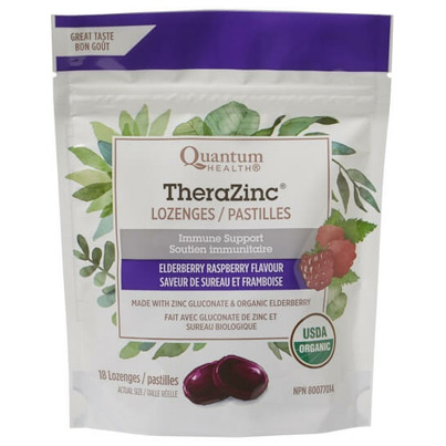 Quantum Organic TheraZinc Elderberry Lozenges