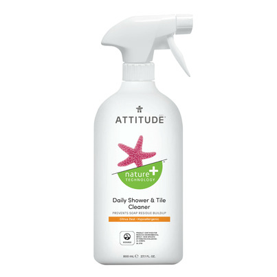 ATTITUDE Nature+ Daily Shower Cleaner Eco Cleaner Citrus Zest