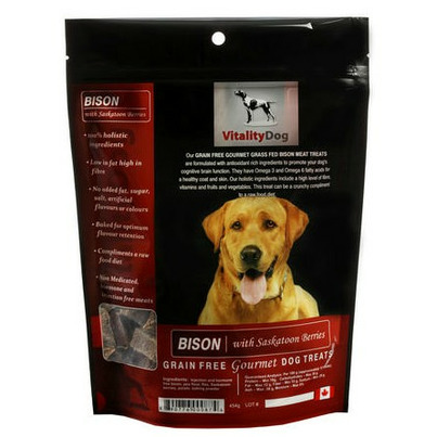 Vitality Dog Bison With Saskatoon Berry Dog Treats
