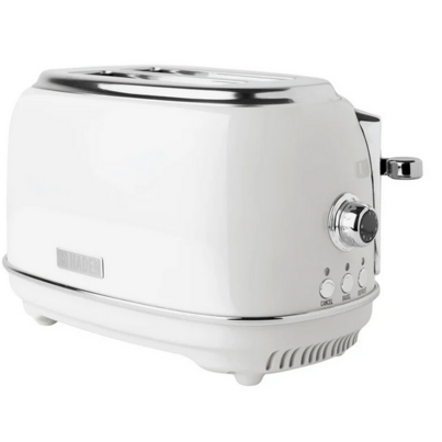 Haden Heritage 2-Slice Wide Slot Toaster Ivory White