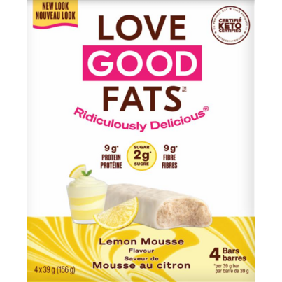 Love Good Fats Lemon Mousse Bars