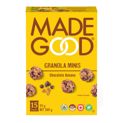 MadeGood Chocolate Banana Granola Minis Club Pack