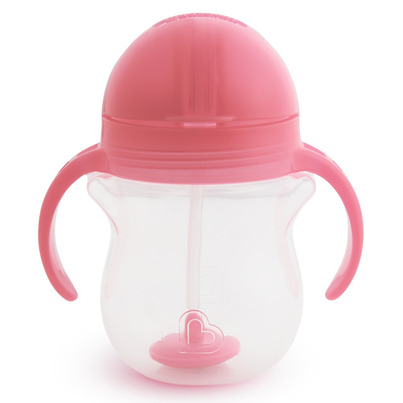 Munchkin Any Angle Weighted Straw Trainer Cup Pink