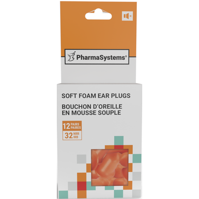 PharmaSystems Soft Foam Ear Plugs