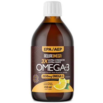 AquaOmega Standard Omega-3 Fish Oil Lemon