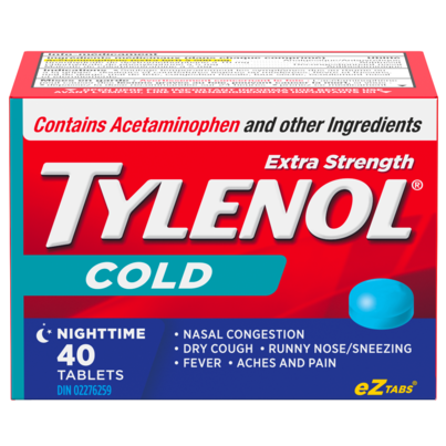 Tylenol Cold Extra Strength Nighttime EZ Tabs