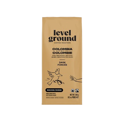 Level Ground Colombia Dark Roast Whole Bean Coffee