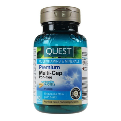 Quest Premium Multi-Cap Iron-Free Multivitamins & Minerals