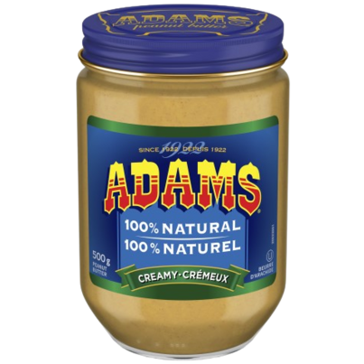 Adams 100% Natural Creamy Peanut Butter