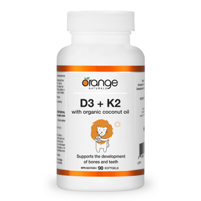 Orange Naturals D3 + K2 Softgels