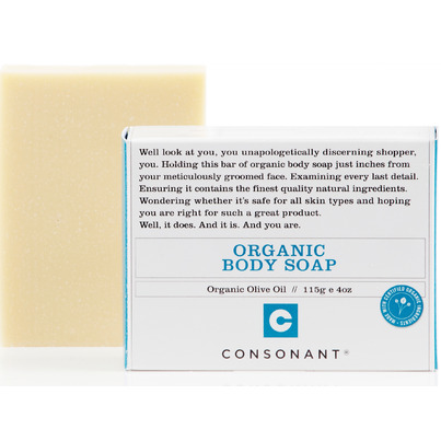 Consonant Skin+Care Organic Olive Oil Body Soap