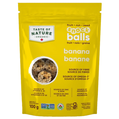 Taste Of Nature Organic Snack Balls Banana