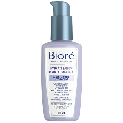 Biore Hydrate & Glow Moisturizer For Dry Sensitive Skin