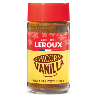 Leroux Instant Chicory Vanilla Caffeine Free Coffee Alternative