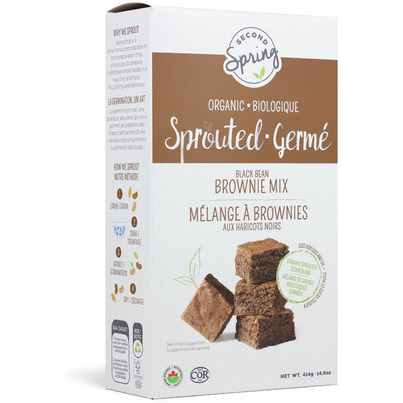 Second Spring Organic Sprouted Black Bean Brownie Mix
